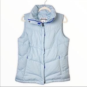 Columbia Down Filled Blue Puffer Vest